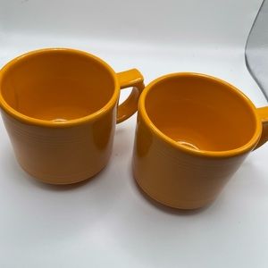Fiesta butterscotch stackable mug set